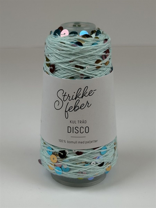 Disco - 50 g Fv. 75 Mint med flerfarvede pailletter